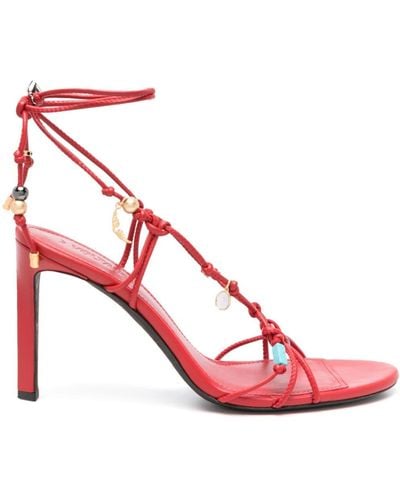 Zadig & Voltaire Alana 105mm Leather Sandals - Pink
