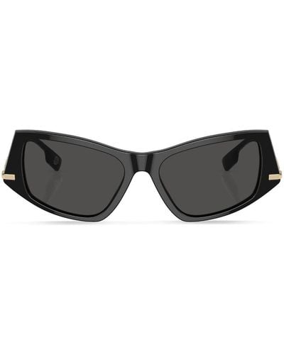 Burberry Cat-Eye-Sonnenbrille mit Logo - Schwarz