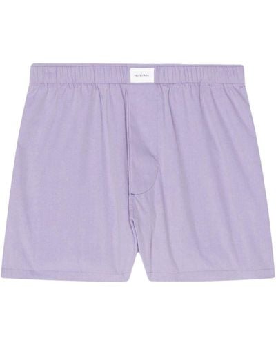 Balenciaga Elasticated-waist Shorts - Purple