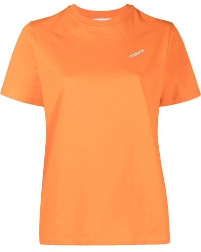 Coperni T-shirt Met Logoprint - Oranje