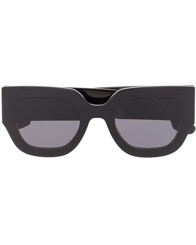 Victoria Beckham Futuristische Zonnebril - Zwart