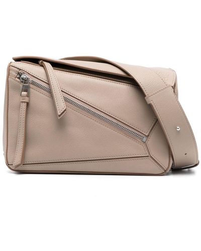 Loewe Small Puzzle Leather Belt Bag - Natural