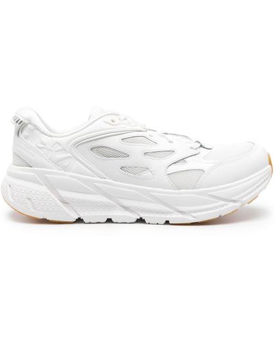 Hoka One One Clifton L Athletics Paneled Sneakers - White