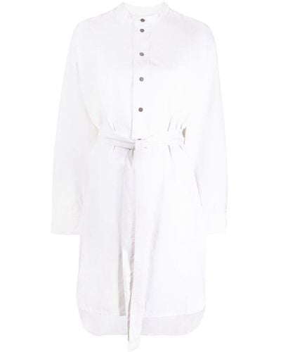 Victoria Beckham Tie-waist Cotton Dress - White