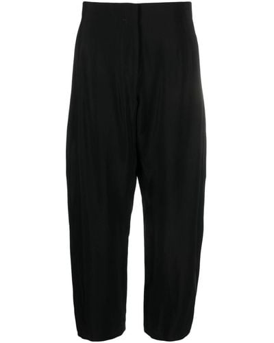 Studio Nicholson Dordoni Low-rise Tapered Trousers - Black