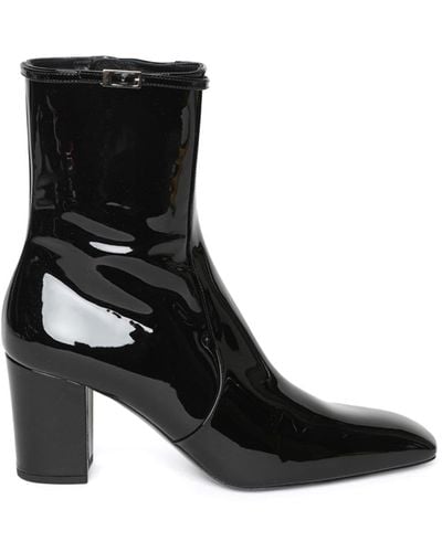 Saint Laurent Joelle 70mm Ankle Boots - Black