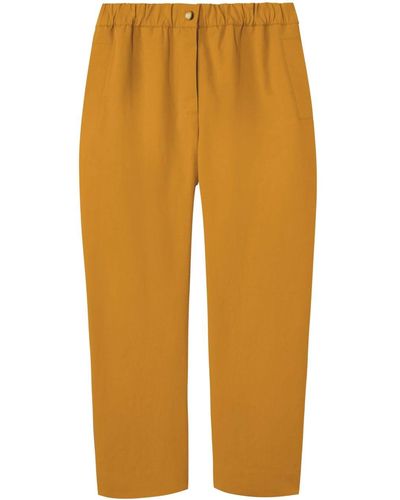 PROENZA SCHOULER WHITE LABEL Pantalones anchos capri - Amarillo