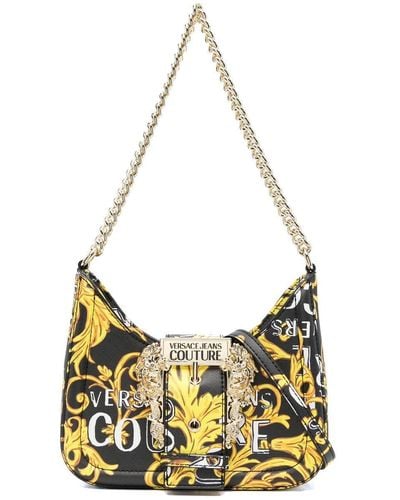 Versace Couture-print Shoulder Bag - Metallic