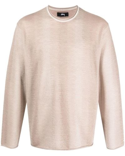 Stussy Pullover mit Shadow-Streifen - Weiß