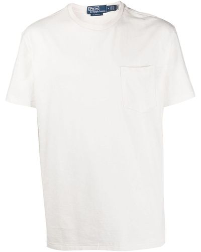 Polo Ralph Lauren T-shirt en coton à logo brodé - Blanc