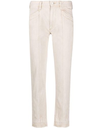 Isabel Marant Jeans slim a vita bassa - Bianco