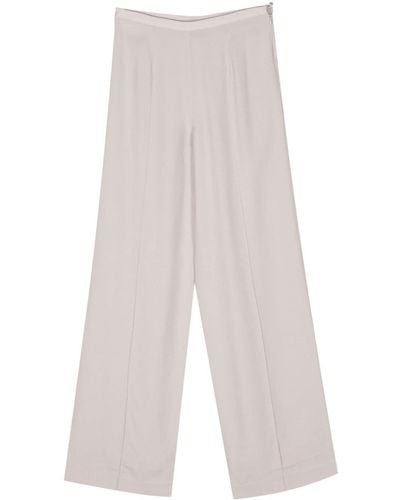 ‎Taller Marmo Mid-rise Crepe Palazzo Trousers - White