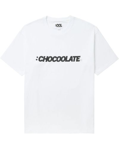 Chocoolate Camiseta con logo estampado - Blanco