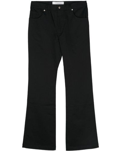 Societe Anonyme Le Flaire Logo-patch Trousers - Black