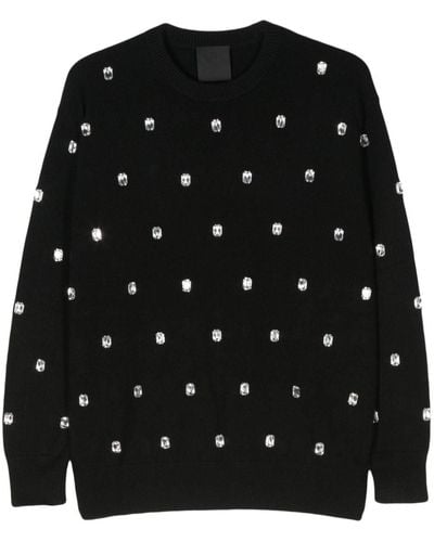 Givenchy Kaschmirpullover mit Kristallen - Schwarz