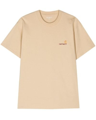 Carhartt Camiseta S/S American Script - Neutro