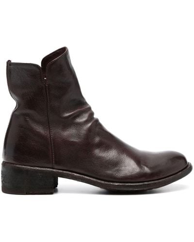Officine Creative Lison 056 35mm Leather Boots - Brown