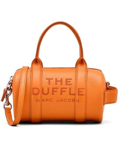 Marc Jacobs The Leather Mini Duffle Tas - Oranje