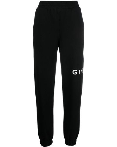 Givenchy Logo-print Cotton Track Pants - Black