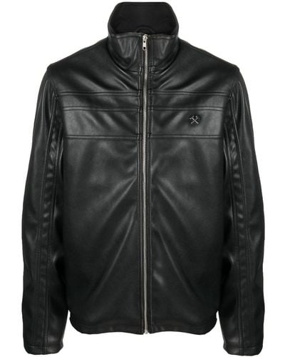 GmbH High-neck Zip-up Jacket - Black