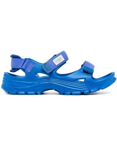 Suicoke Wake Moulded Touch-strap Sandals - Blue