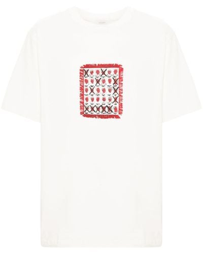 Kusikohc Graphic-print Cotton T-shirt - White