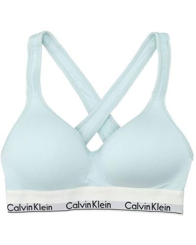 Calvin Klein Corpiño Lift con tiras cruzadas - Azul