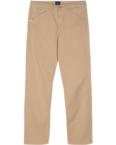 PS by Paul Smith Logo-appliqué Straight Jeans - Natural