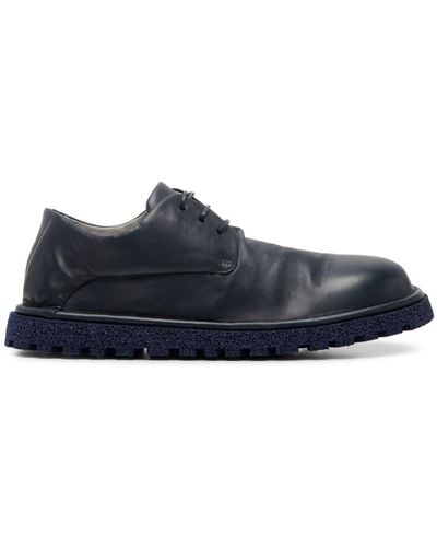 Marsèll Pallottola Pomice Leather Derby Shoes - Blue