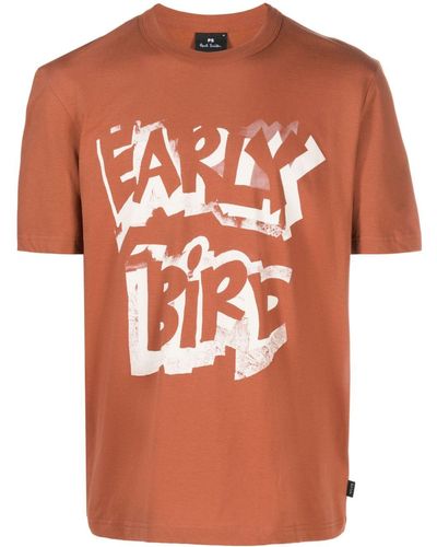 PS by Paul Smith T-shirt con stampa - Arancione