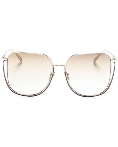 Linda Farrow Camry Oversize-frame Sunglasses - Natural