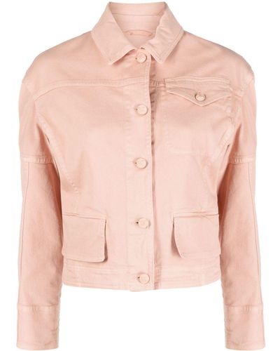 Max Mara Estroso Denim Shirt Jacket - Pink