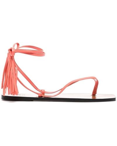 Atp Atelier Tortona Tassel-detail Sandals - Pink