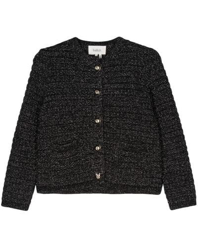 Ba&sh Gaston Metallic-threading Cardigan - Black