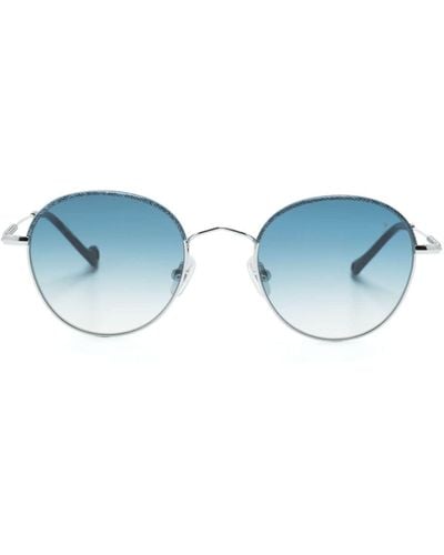 Eyepetizer Gobi Sonnenbrille mit rundem Gestell - Blau