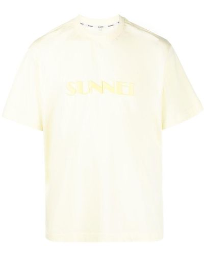 Sunnei Logo-print Short-sleeved T-shirt - White
