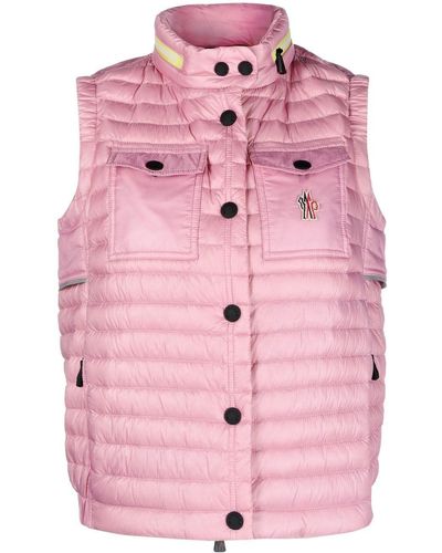 3 MONCLER GRENOBLE Gilet matelassé Daynamic - Rose