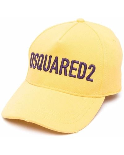 DSquared² Embroidered Logo Baseball Cap - Metallic