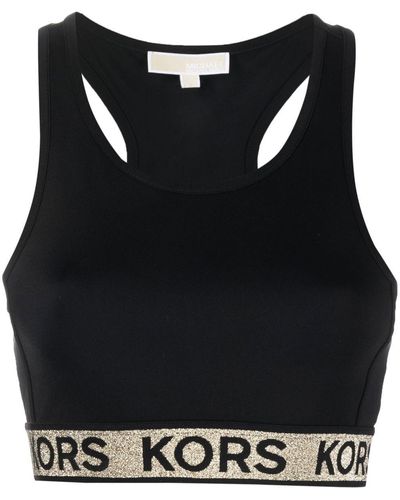 Michael Kors Sport-bh Met Logoband - Zwart