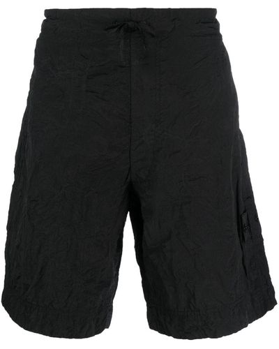 Stone Island Shadow Project Badeshorts mit Kordelzug - Schwarz