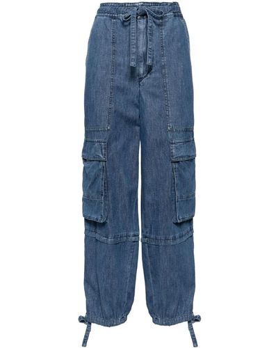 Isabel Marant High-rise Cargo Jeans - Blue