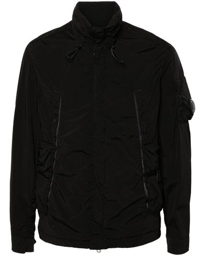 C.P. Company Lens-detail Concealed-hood Jacket - Black