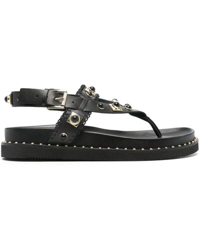 Ash Uteca Crystal-embellished Sandals - Black