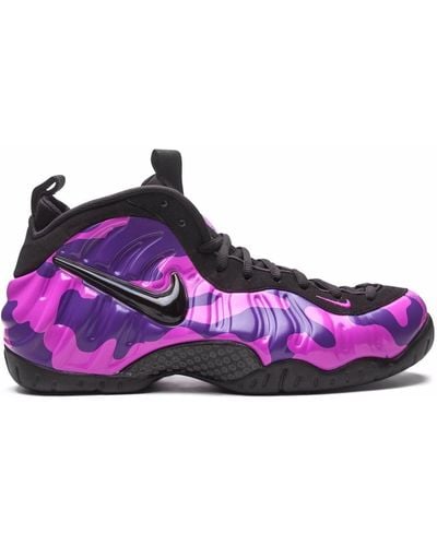 Nike Air Foamposite Pro "purple Camo" Sneakers - Black
