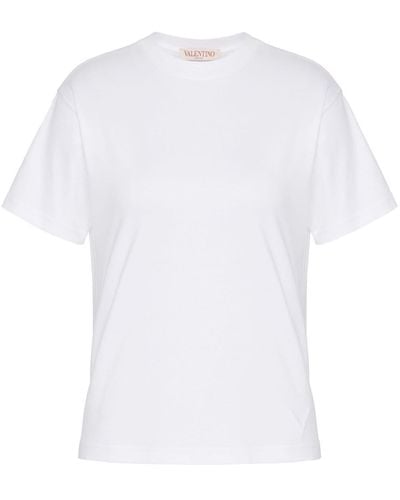 Valentino Garavani Camiseta con cuello redondo - Blanco