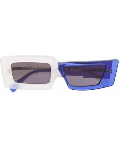 Kuboraum Gafas de sol X11 con montura rectangular - Azul