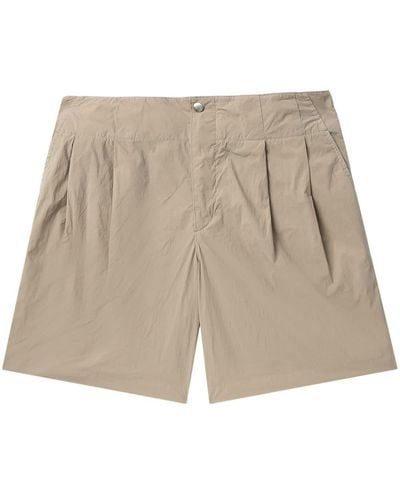 Kolor Pleated Tailored Shorts - Natural