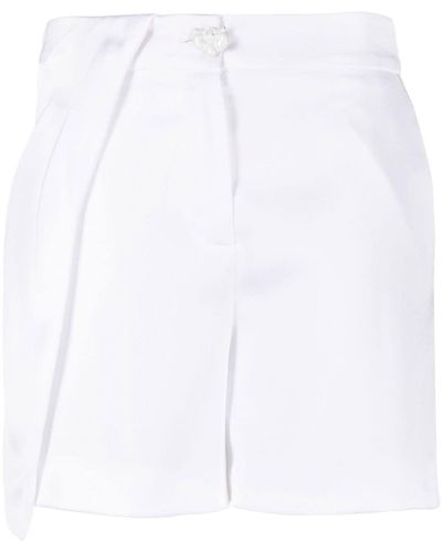 Genny Layered Tailored Shorts - White