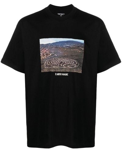 Carhartt Earth Magic T-Shirt aus Bio-Baumwolle - Schwarz