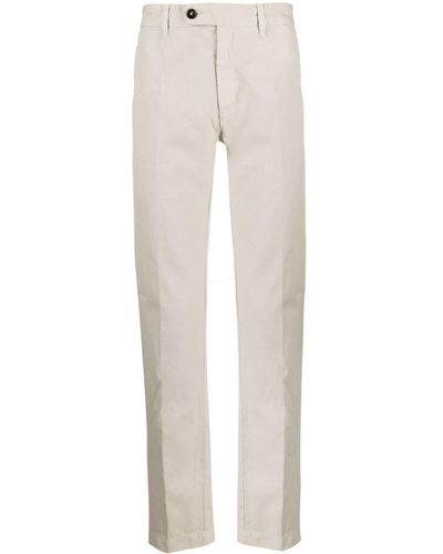 Massimo Alba Pantalon chino à coupe droite - Blanc